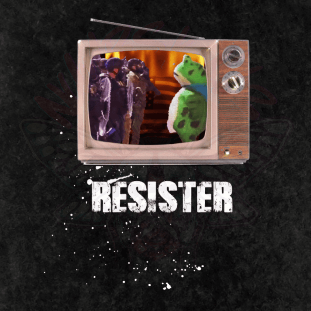La Grenouille de Résistance - Oversized T-Shirt - oversized T-shirts - political - protest - NumbskullzKC