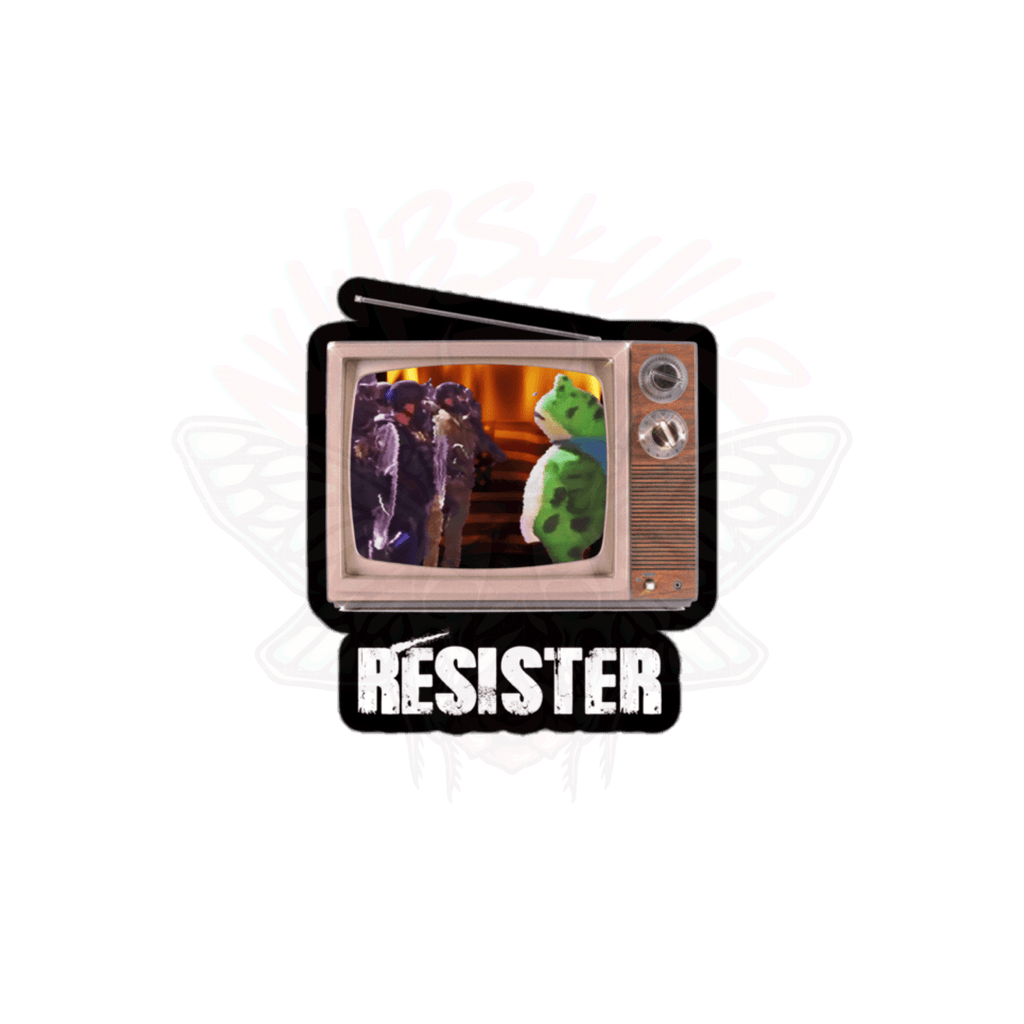 La Grenouille de Résistance - Vinyl Sticker - accessories - activism - animal - NumbskullzKC