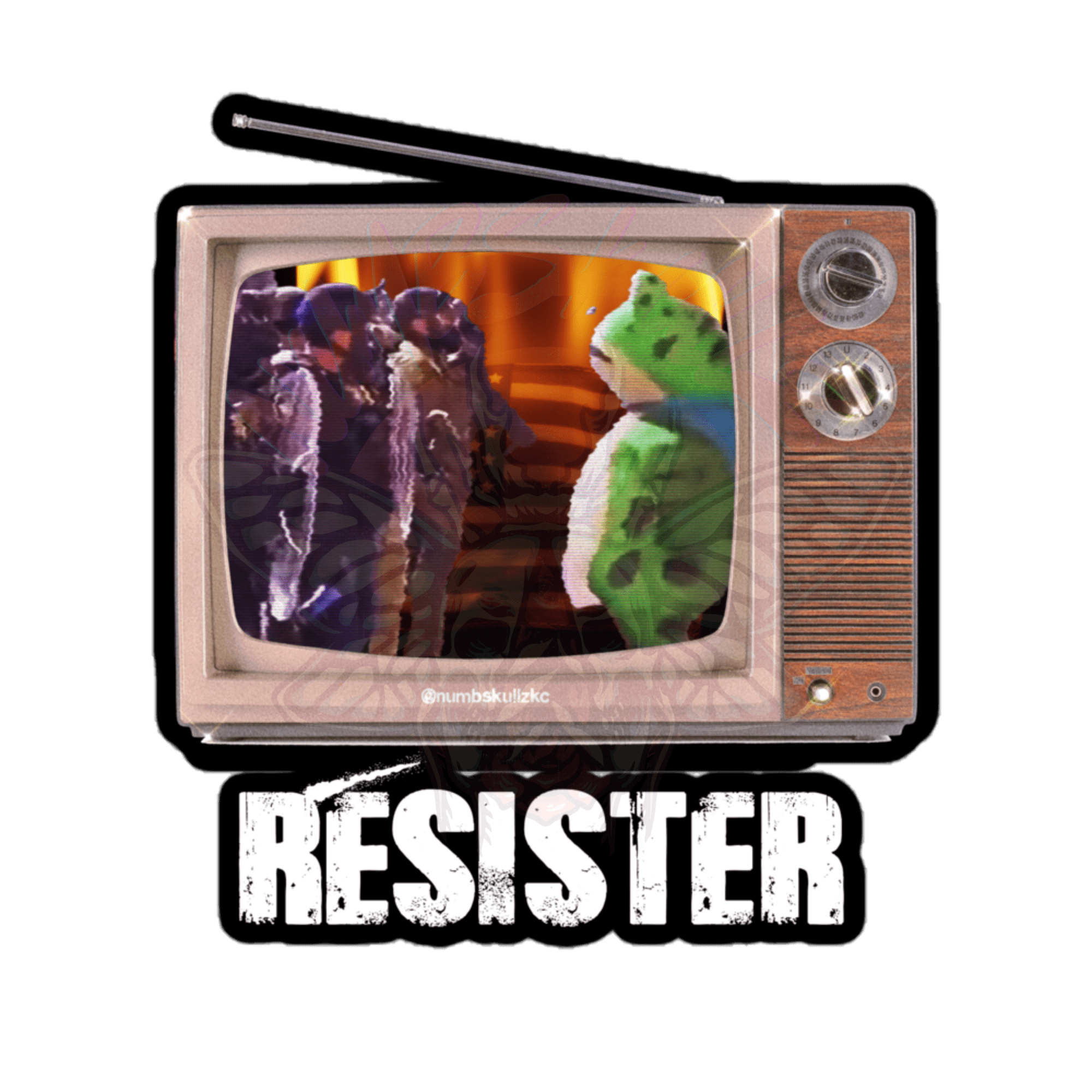 La Grenouille de Résistance - Vinyl Sticker-accessories-activism-animal-NumbskullzKC