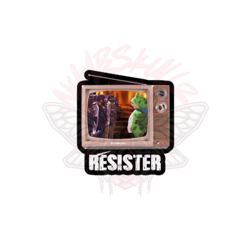 La Grenouille de Résistance - Vinyl Sticker-accessories-activism-animal-NumbskullzKC