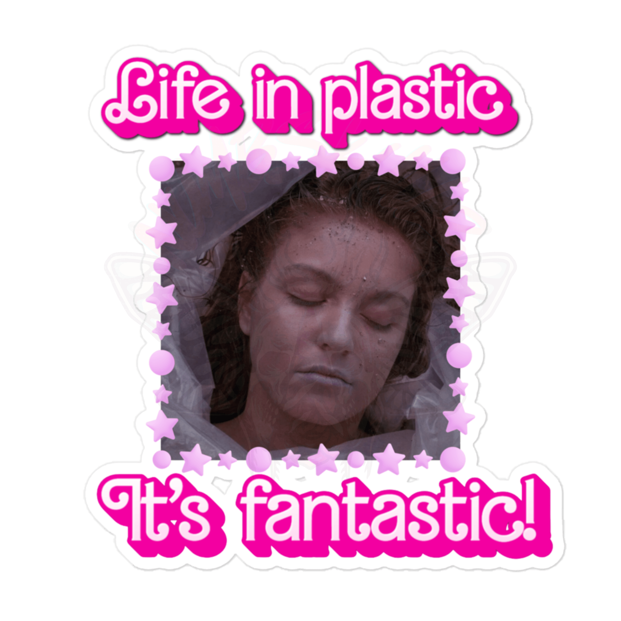Laura Palmer Barbie Girl - Vinyl Sticker - 90s - Barbie - film - Numbskullz