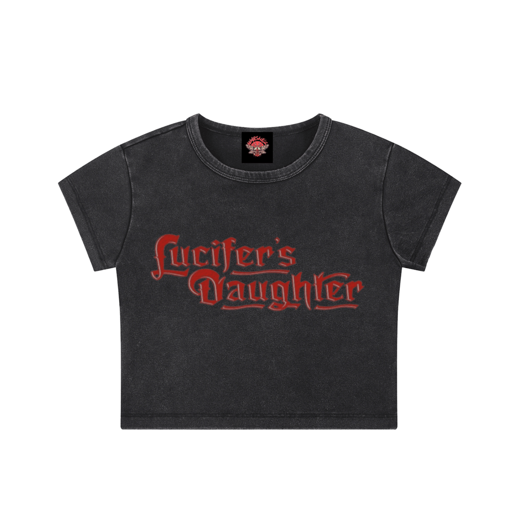 Lucifer's Daughter - Crop Top - cropped - gothic - Numbskullz - Numbskullz