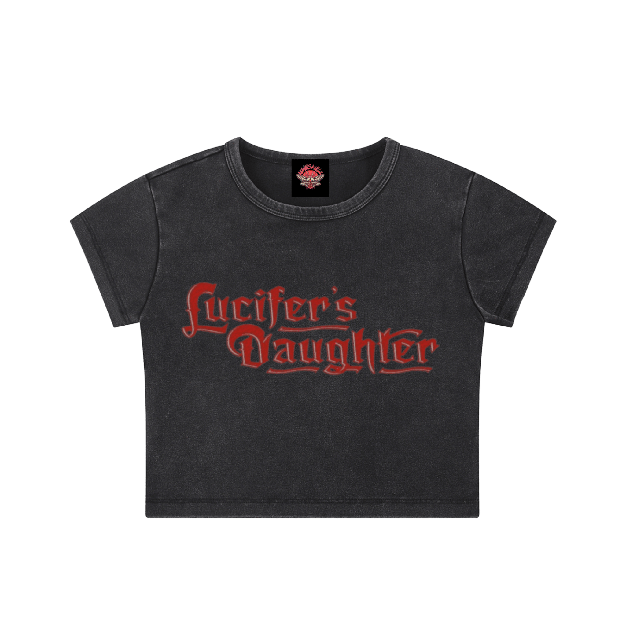 Lucifer's Daughter - Crop Top - cropped - gothic - Numbskullz - Numbskullz