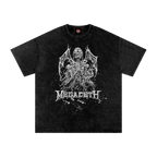 Megadeth - Oversized T-Shirt-logo tees-men's shirts-music-NumbskullzKC