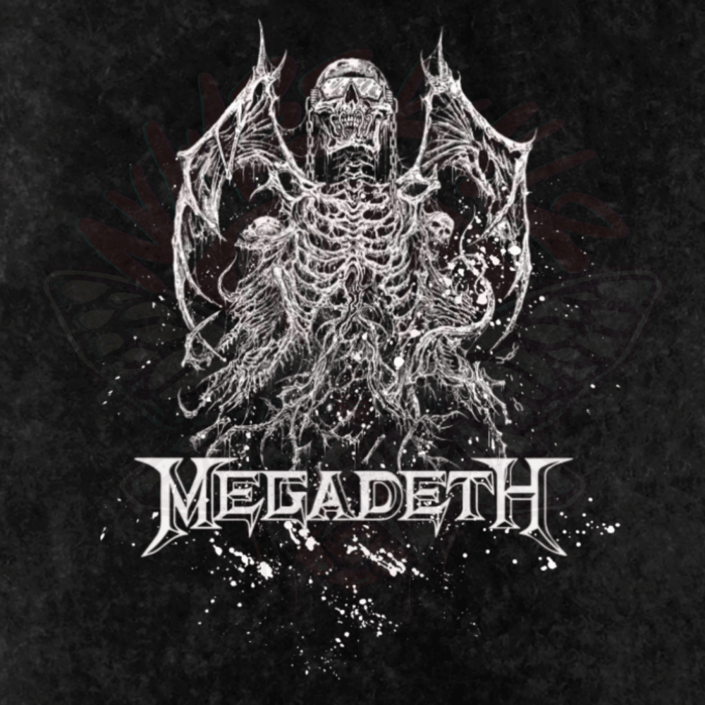 Megadeth - Oversized T-Shirt-logo tees-men's shirts-music-NumbskullzKC