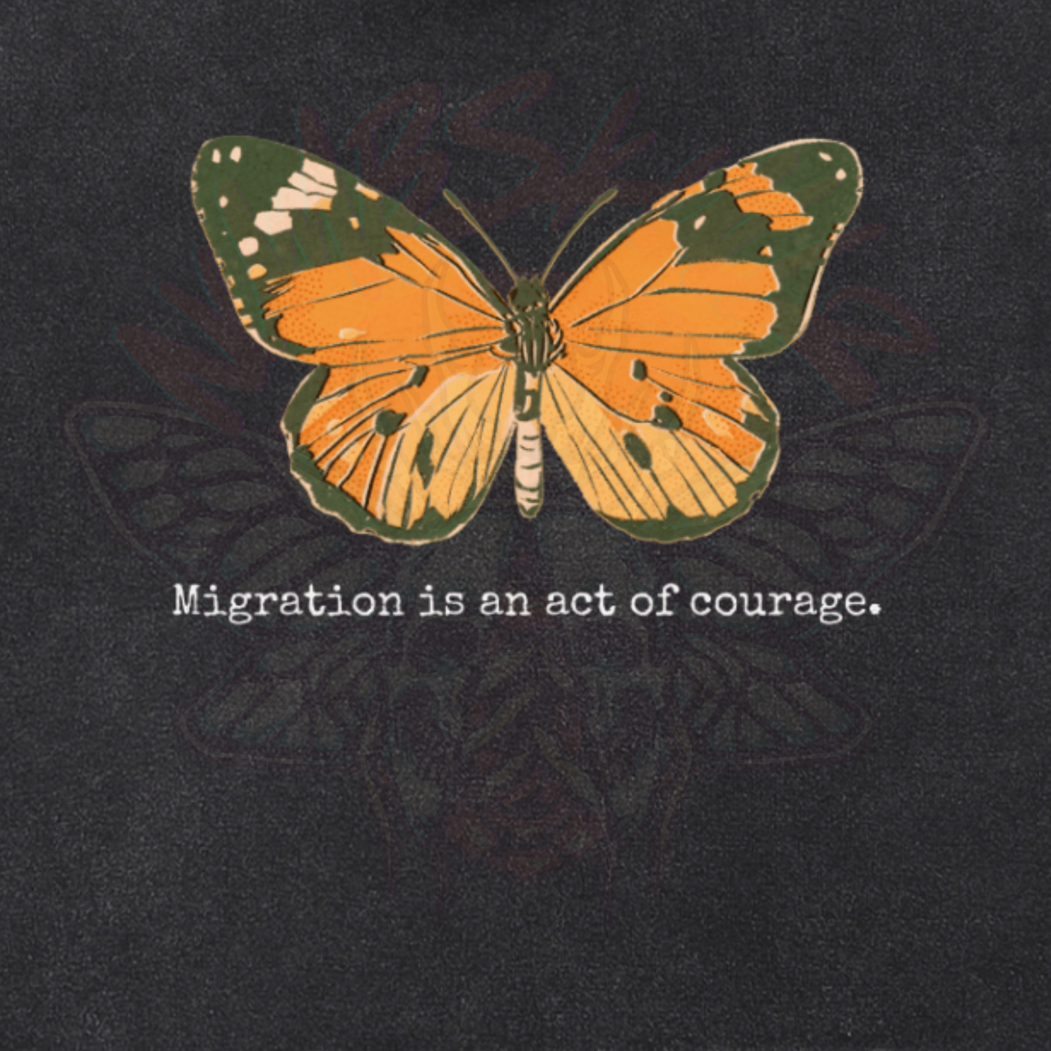 Migration is Courage - Crop Top - cropped - Numbskullz - political - Numbskullz