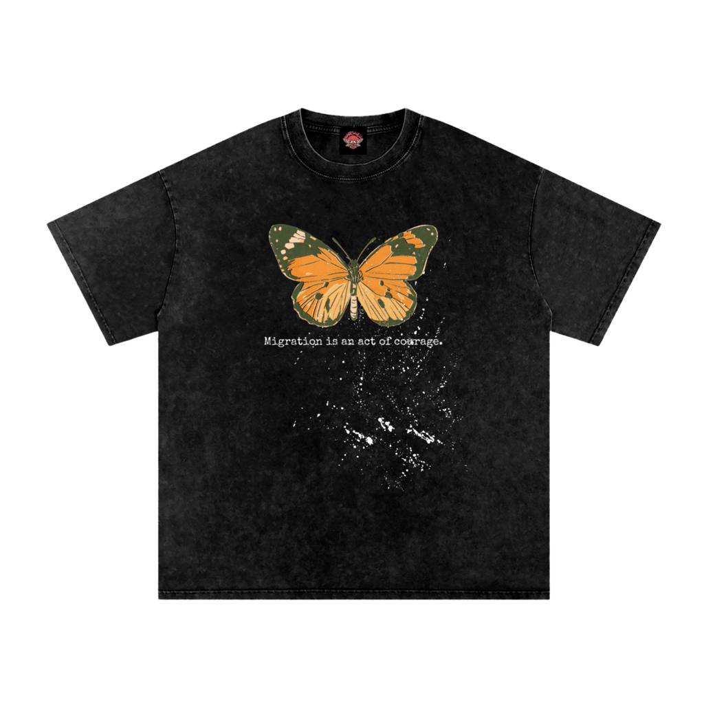 Migration is Courage - Oversized T-Shirt - men's shirts - Numbskullz - oversized T-shirts - Numbskullz