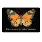 Migration is Courage - Vinyl Sticker-activism-animal-immigration-NumbskullzKC