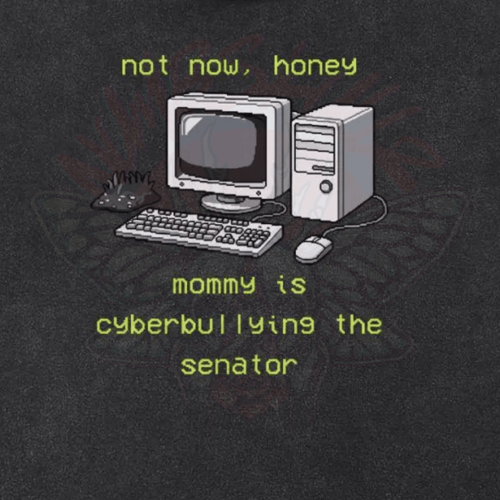 Mommy is Bullying the Senator - Crop Top - cropped - political - protest - NumbskullzKC