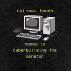 Mommy is Bullying the Senator - Oversized T-Shirt - oversized T-shirts - political - protest - NumbskullzKC