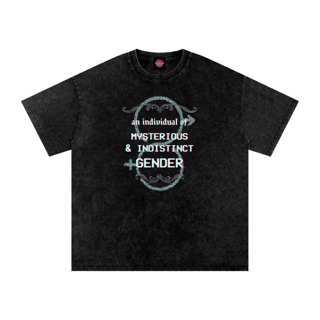 Mysterious Gender - Oversized T-Shirt - lgbtq - men's shirts - Numbskullz - Numbskullz