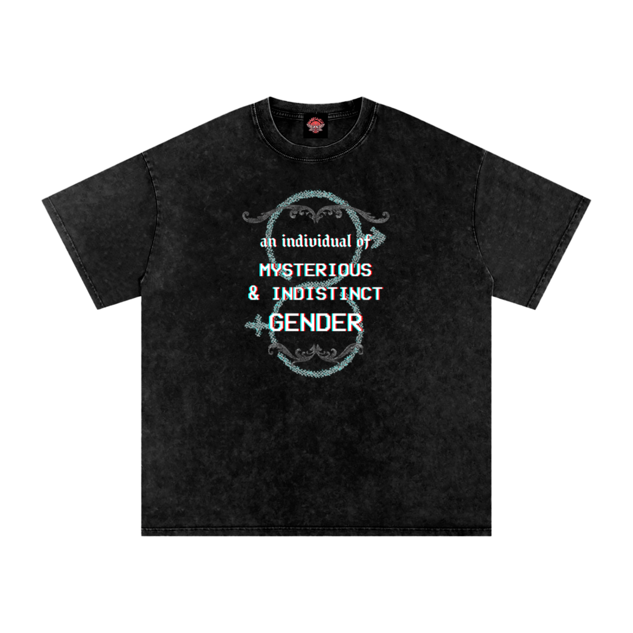 Mysterious Gender - Oversized T-Shirt - lgbtq - men's shirts - Numbskullz - Numbskullz