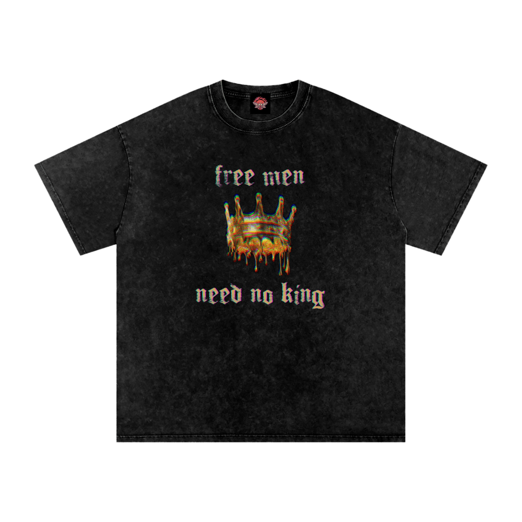 No Kings Needed - Oversized T-Shirt - activism - men's shirts - Numbskullz - Numbskullz