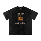 No Kings Needed - Oversized T-Shirt - activism - men's shirts - Numbskullz - Numbskullz