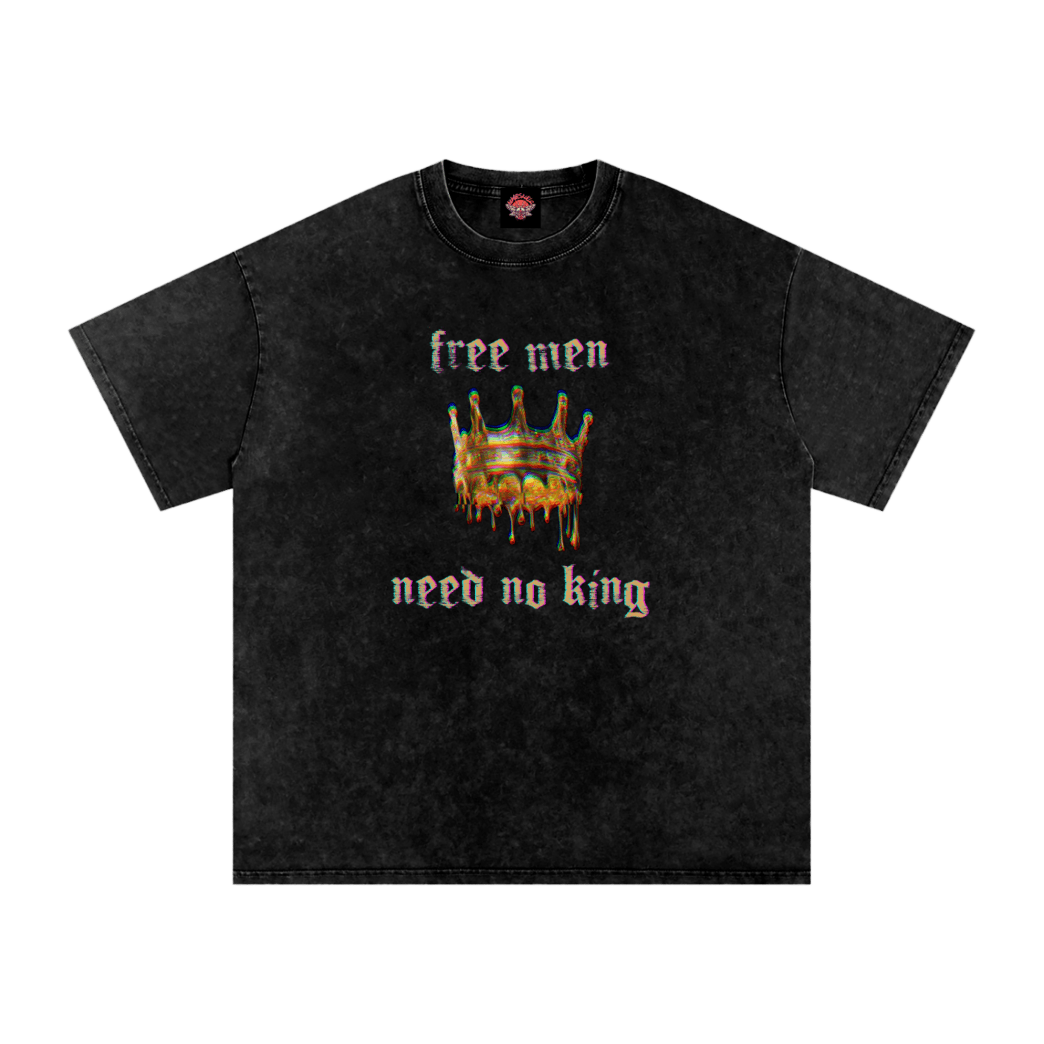 No Kings Needed - Oversized T-Shirt - activism - men's shirts - Numbskullz - Numbskullz