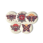 Numbskullz - Set of 5 Pin Buttons - accessories - buttons - decorative pins - Numbskullz