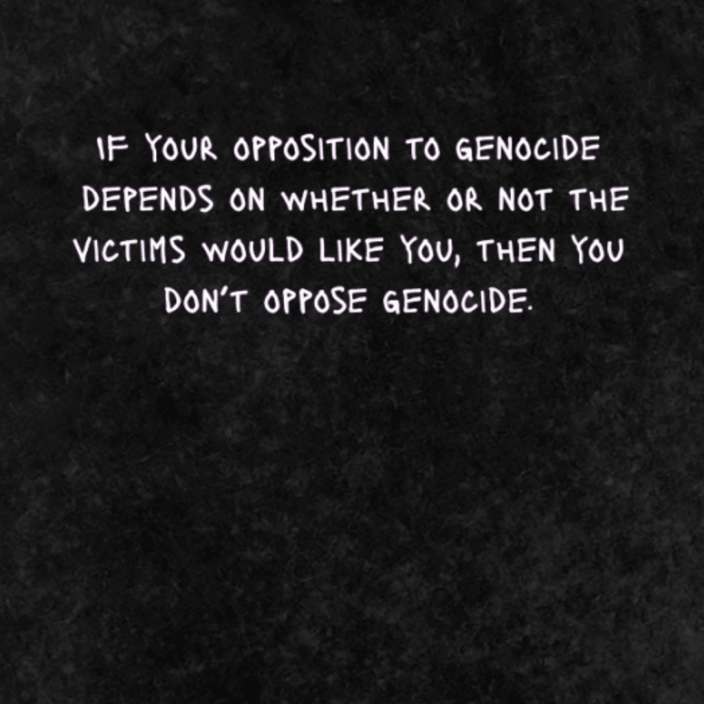 Oppose Genocide - Oversized T-Shirt-men's shirts-Numbskullz-oversized T-shirts-NumbskullzKC