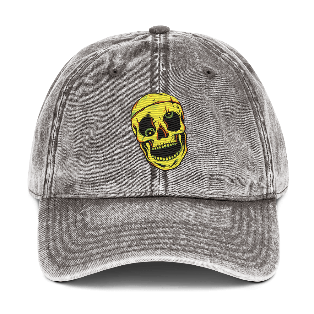 Out of Your Skull - Stonewashed Cotton Twill Baseball Cap - ballcap - baseball style hats - graphic call caps - Numbskullz