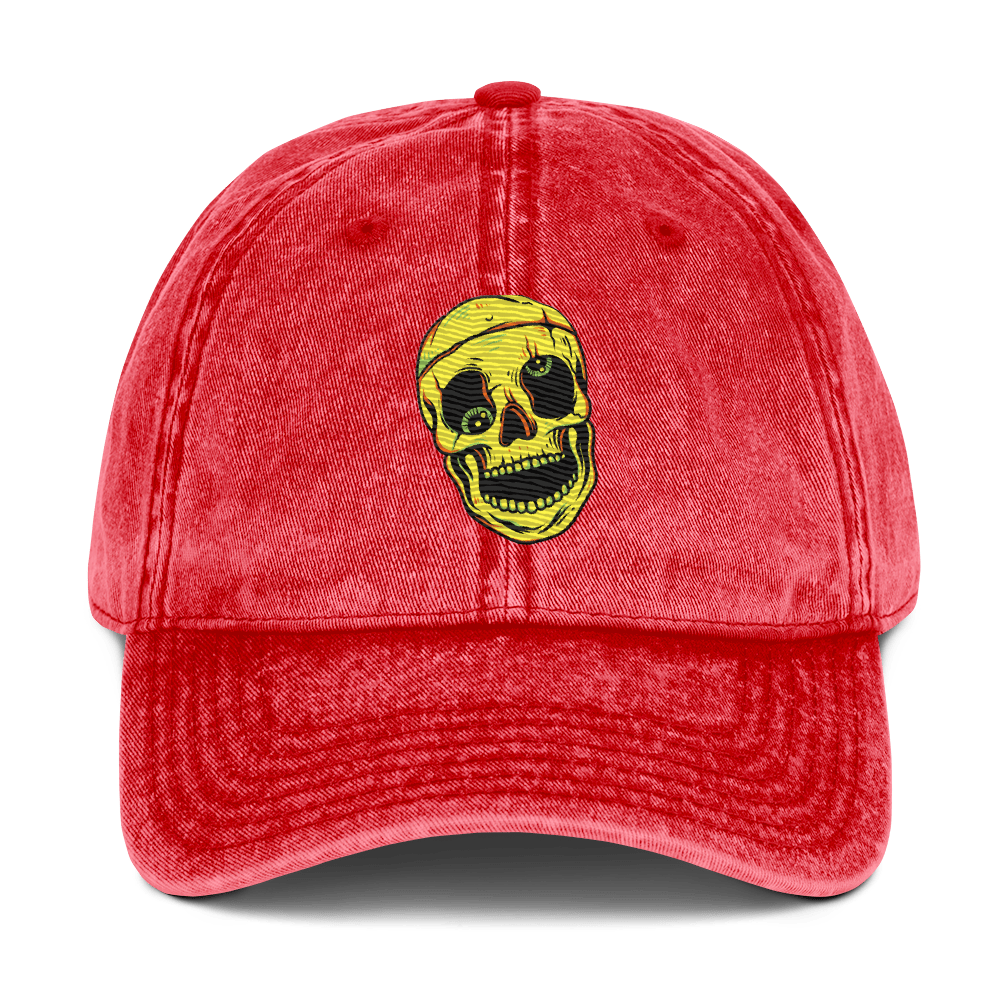 Out of Your Skull - Stonewashed Cotton Twill Baseball Cap - ballcap - baseball style hats - graphic call caps - Numbskullz