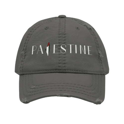Palestine - Distressed Ball Cap-activism-anti fascist-distressed ball cap-NumbskullzKC