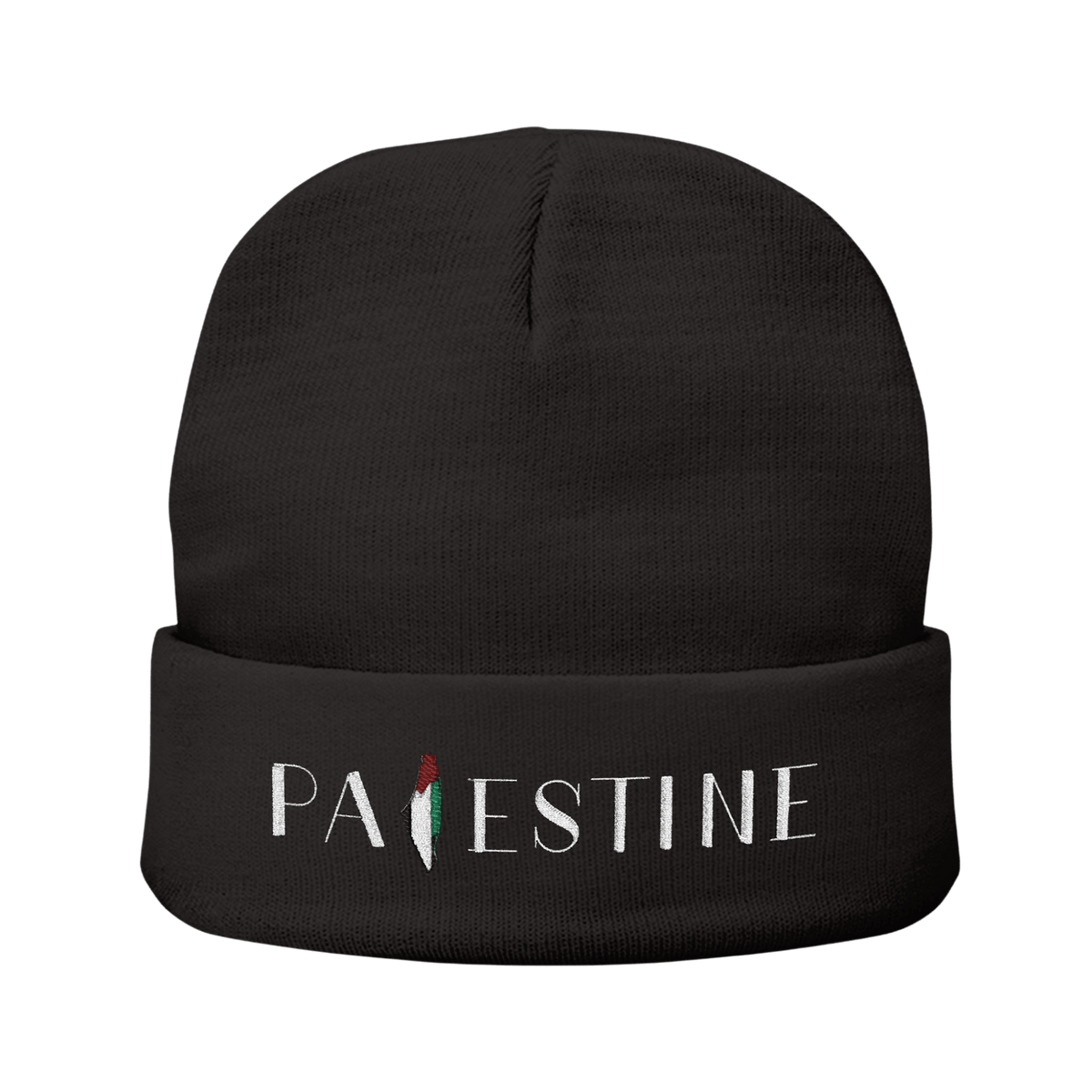 Palestine - Knit Beanie-Accessories-Beanies-Embroidery-NumbskullzKC