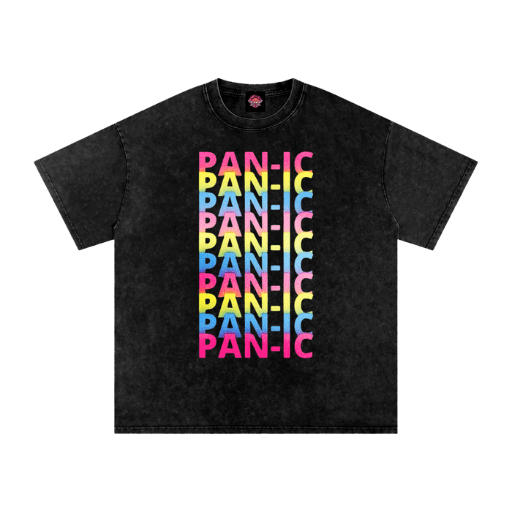 Pan-ic - Oversized T-Shirt-humor-lgbtq-men's shirts-Numbskullz