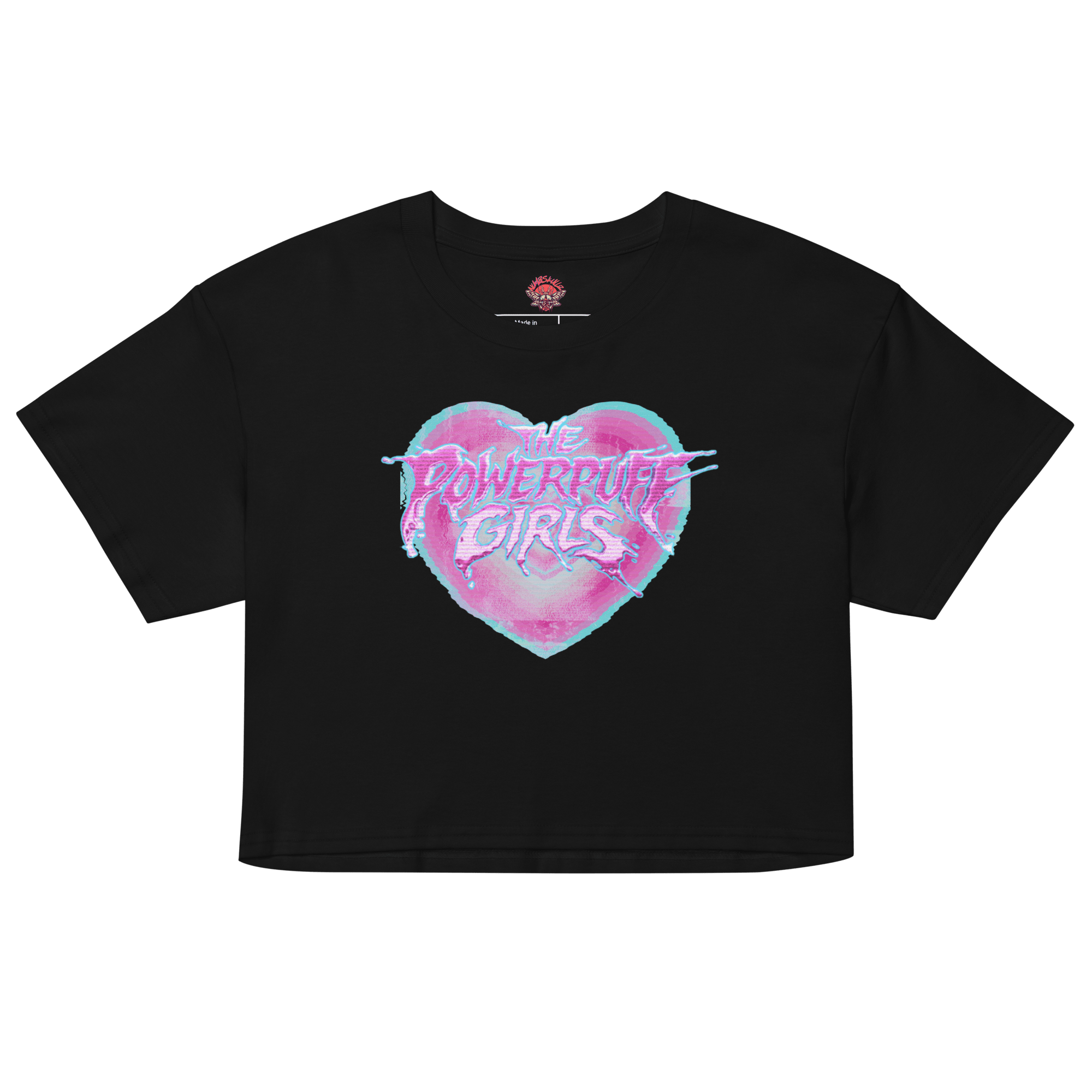Powerpuff Girls Glitch - Relaxed Fit Crop Top-cropped tee-glitchcore-men's shirts-NumbskullzKC