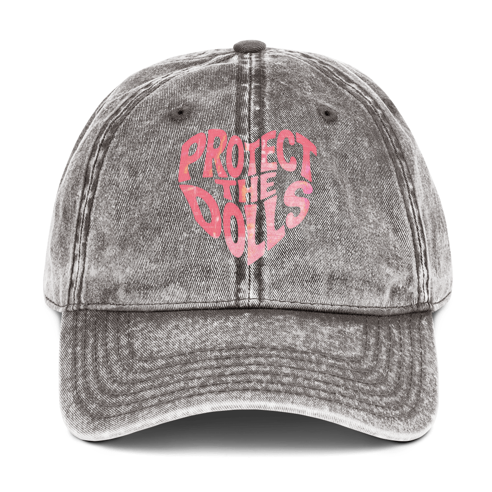 Protect the Dolls - Stonewashed Ball Cap - feminism - graphic ball caps - graphics - Numbskullz