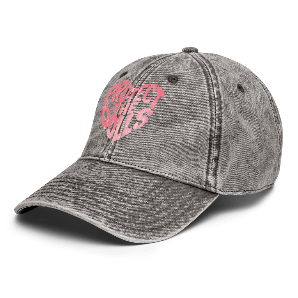 Protect the Dolls - Stonewashed Ball Cap - feminism - graphic ball caps - graphics - Numbskullz