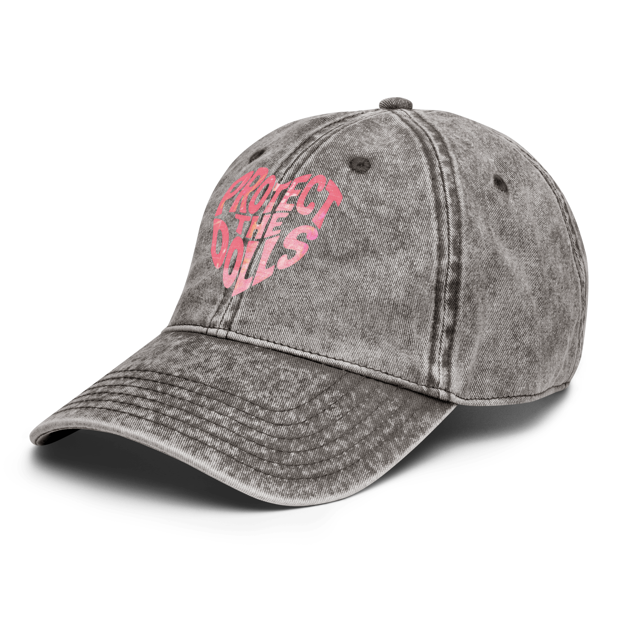 Protect the Dolls - Stonewashed Ball Cap - feminism - graphic ball caps - graphics - Numbskullz