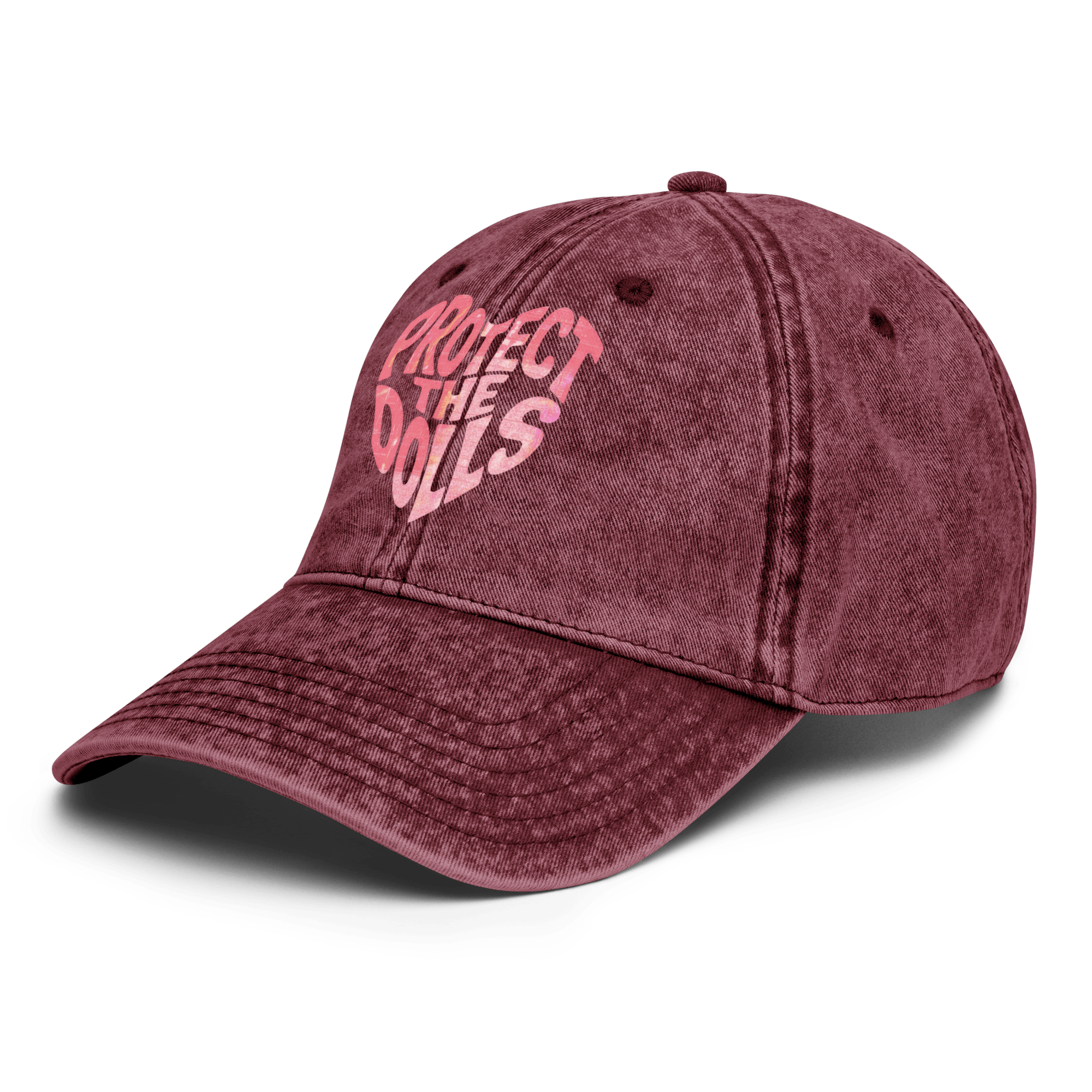 Protect the Dolls - Stonewashed Ball Cap - feminism - graphic ball caps - graphics - Numbskullz
