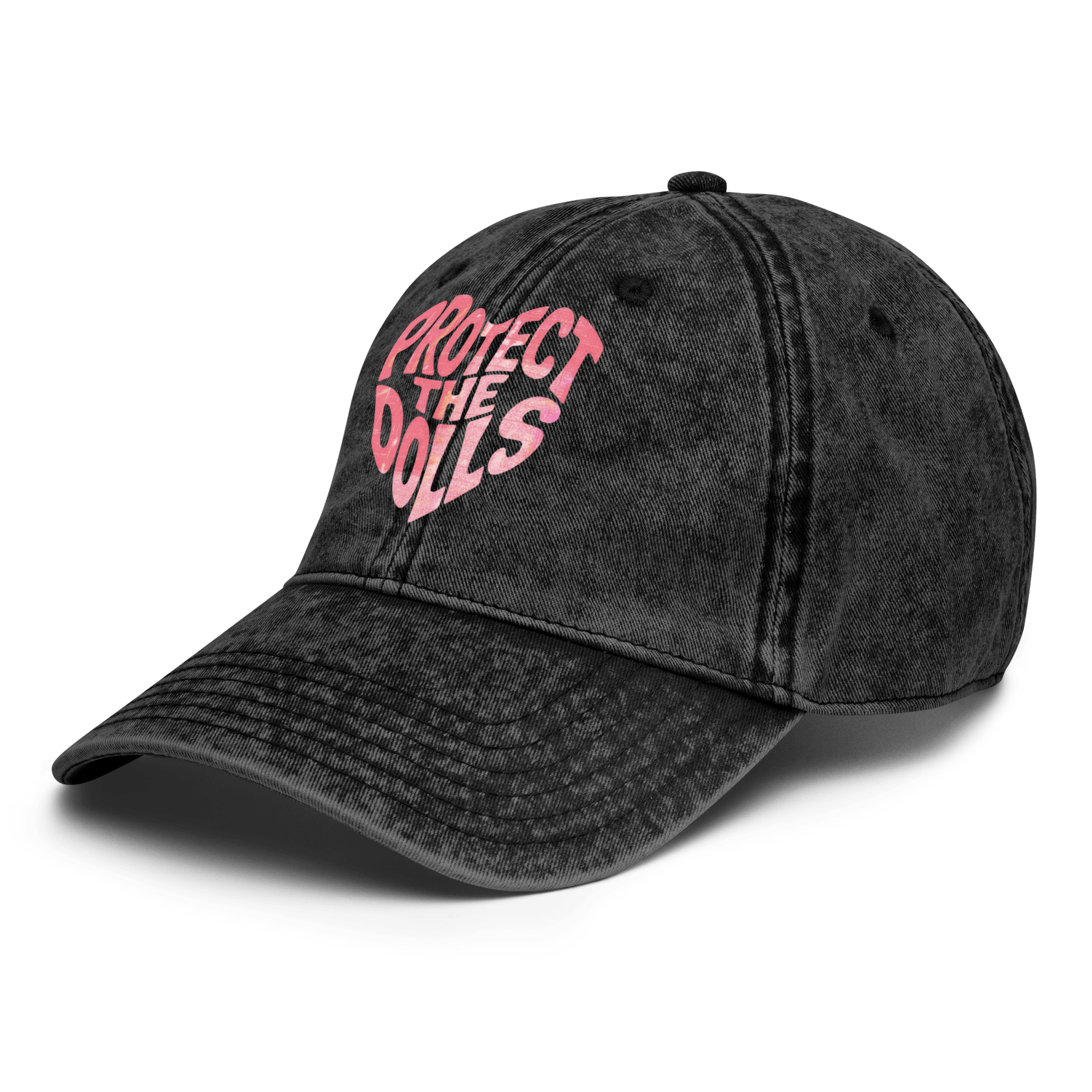 Protect the Dolls - Stonewashed Ball Cap - feminism - graphic ball caps - graphics - Numbskullz