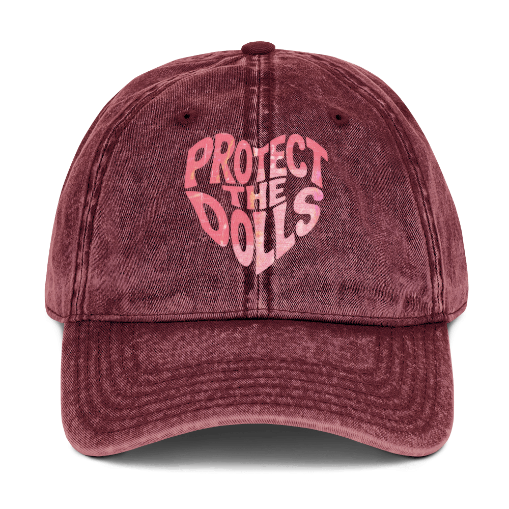 Protect the Dolls - Stonewashed Ball Cap - feminism - graphic ball caps - graphics - Numbskullz