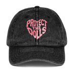 Protect the Dolls - Stonewashed Ball Cap - feminism - graphic ball caps - graphics - Numbskullz
