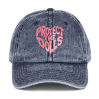 Protect the Dolls - Stonewashed Ball Cap - feminism - graphic ball caps - graphics - Numbskullz