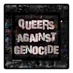 Queers Against Genocide - Vinyl Sticker-accessories-activism-anti fascist-NumbskullzKC