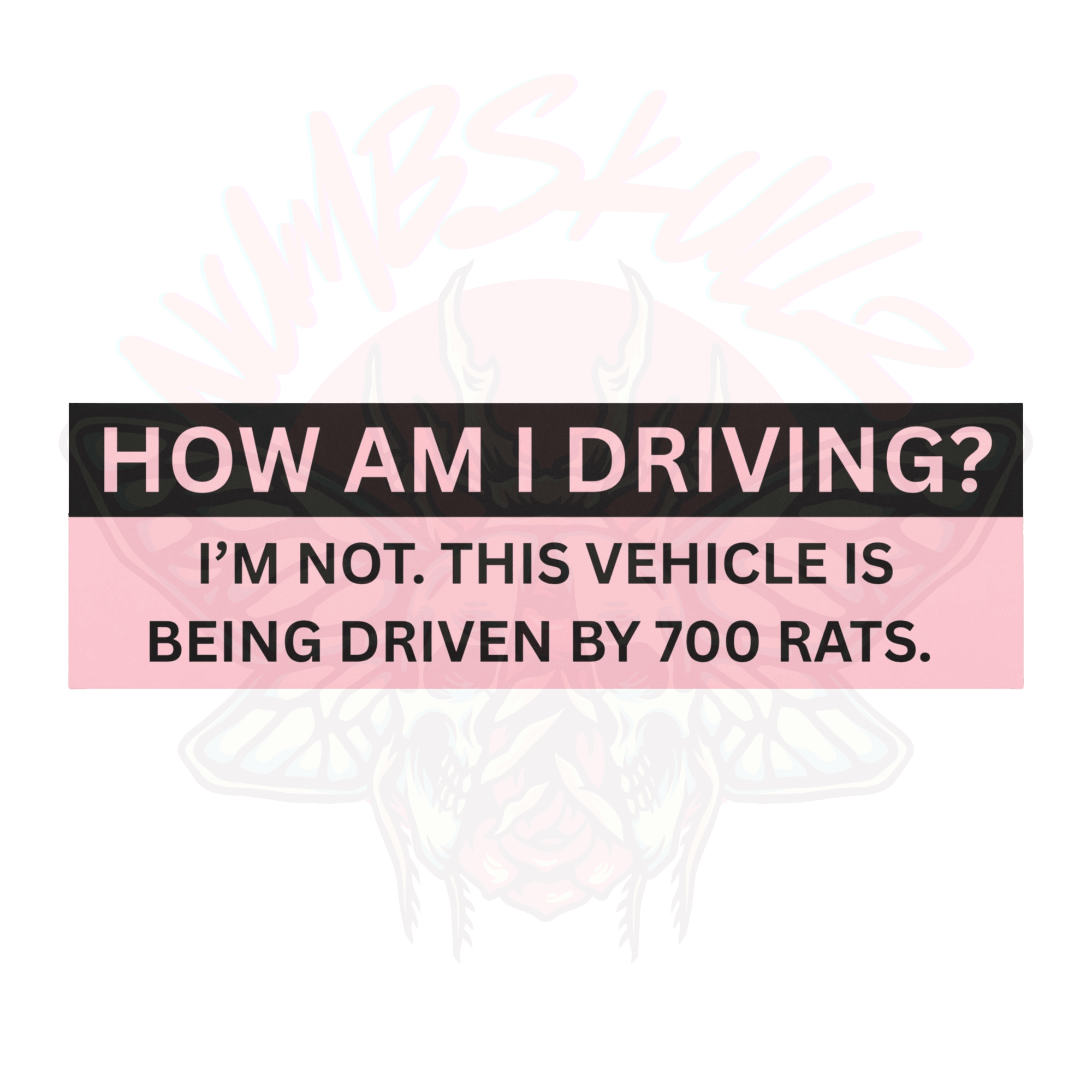 Rats Driving - Car Magnet - bumper magnets - bumper stickers - car decor - Numbskullz