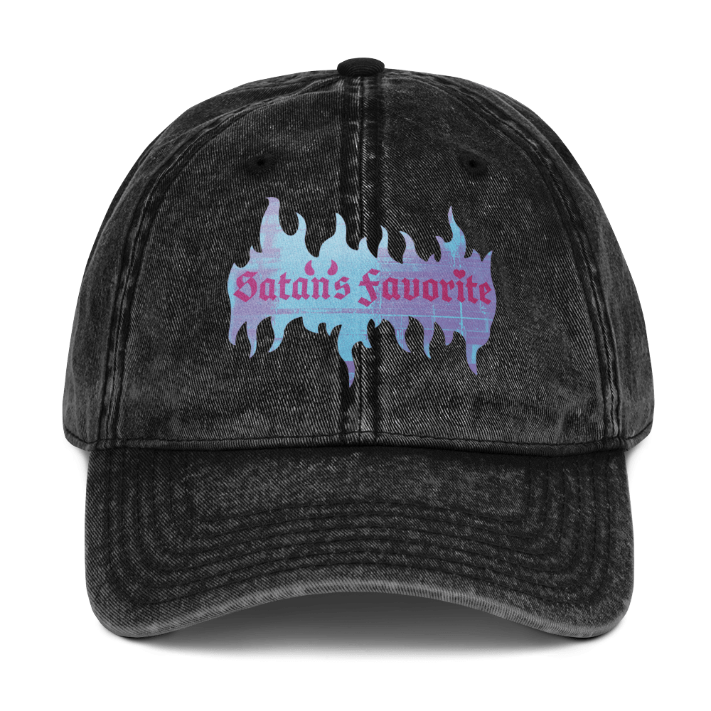 Satan's Favorite - Stonewashed Ball Cap - ballcap - baseball style hats - funny ballcaps - Numbskullz