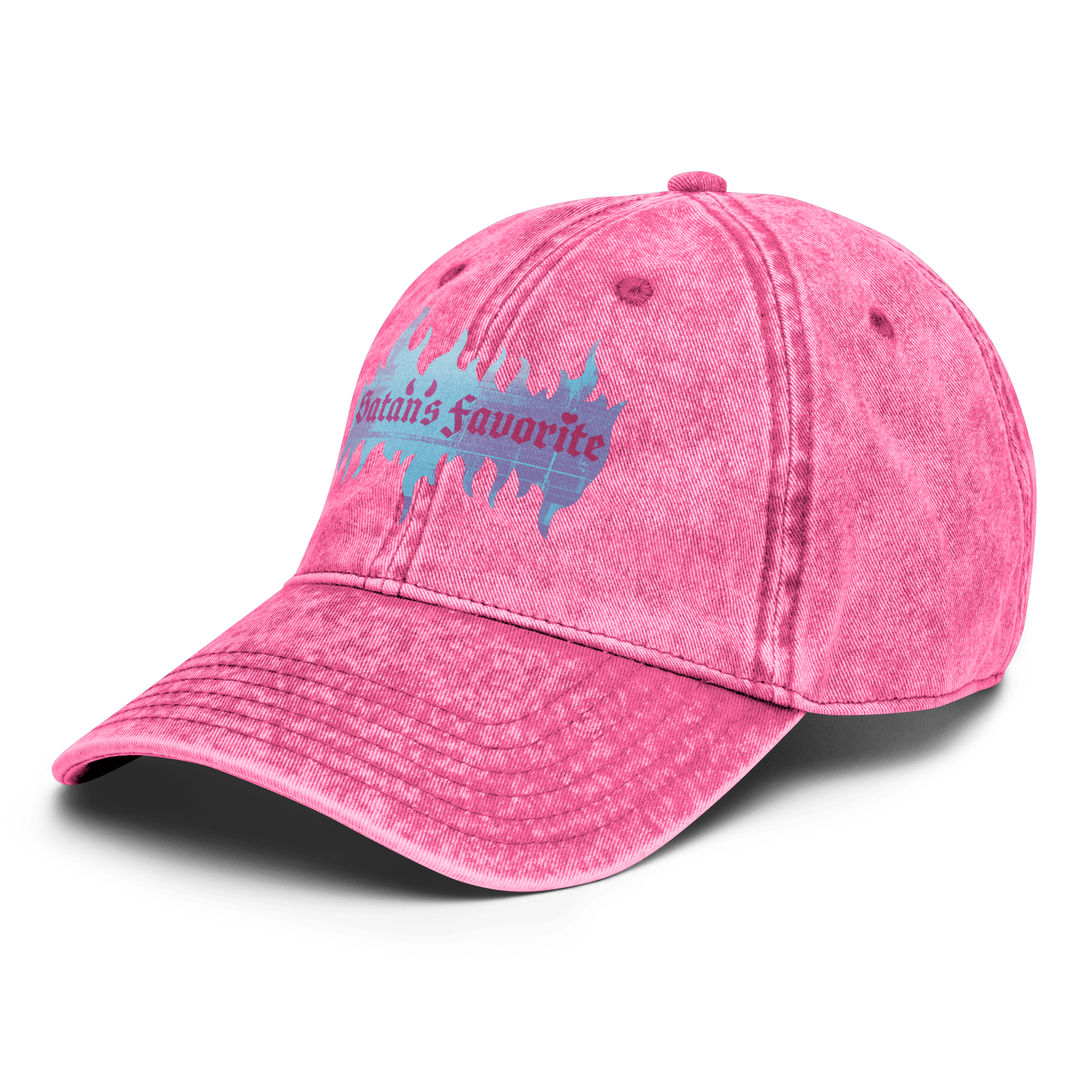 Satan's Favorite - Stonewashed Ball Cap - ballcap - baseball style hats - funny ballcaps - Numbskullz