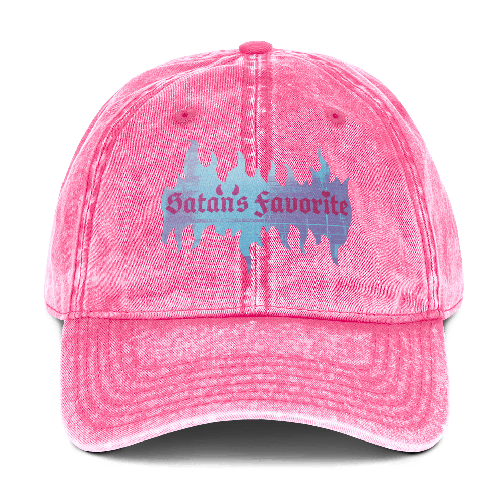 Satan's Favorite - Stonewashed Ball Cap - ballcap - baseball style hats - funny ballcaps - Numbskullz