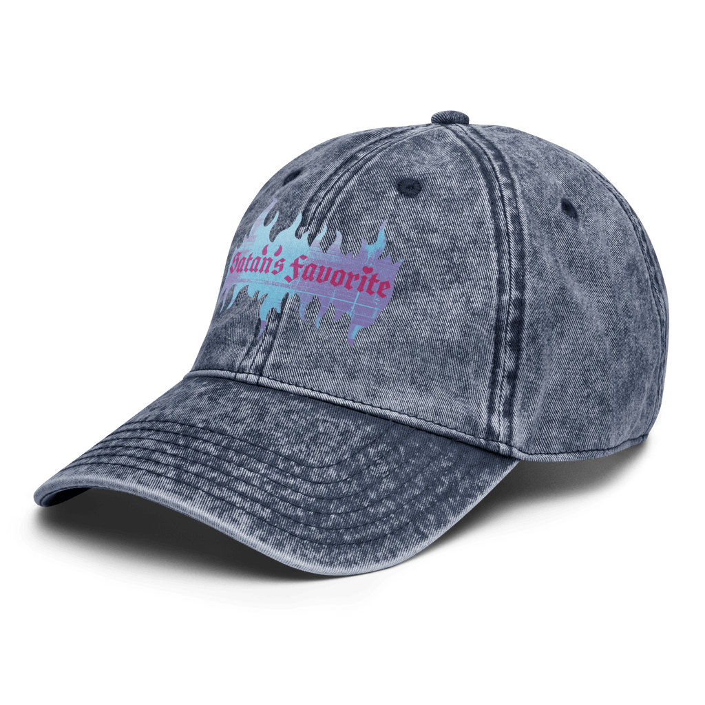 Satan's Favorite - Stonewashed Ball Cap - ballcap - baseball style hats - funny ballcaps - Numbskullz