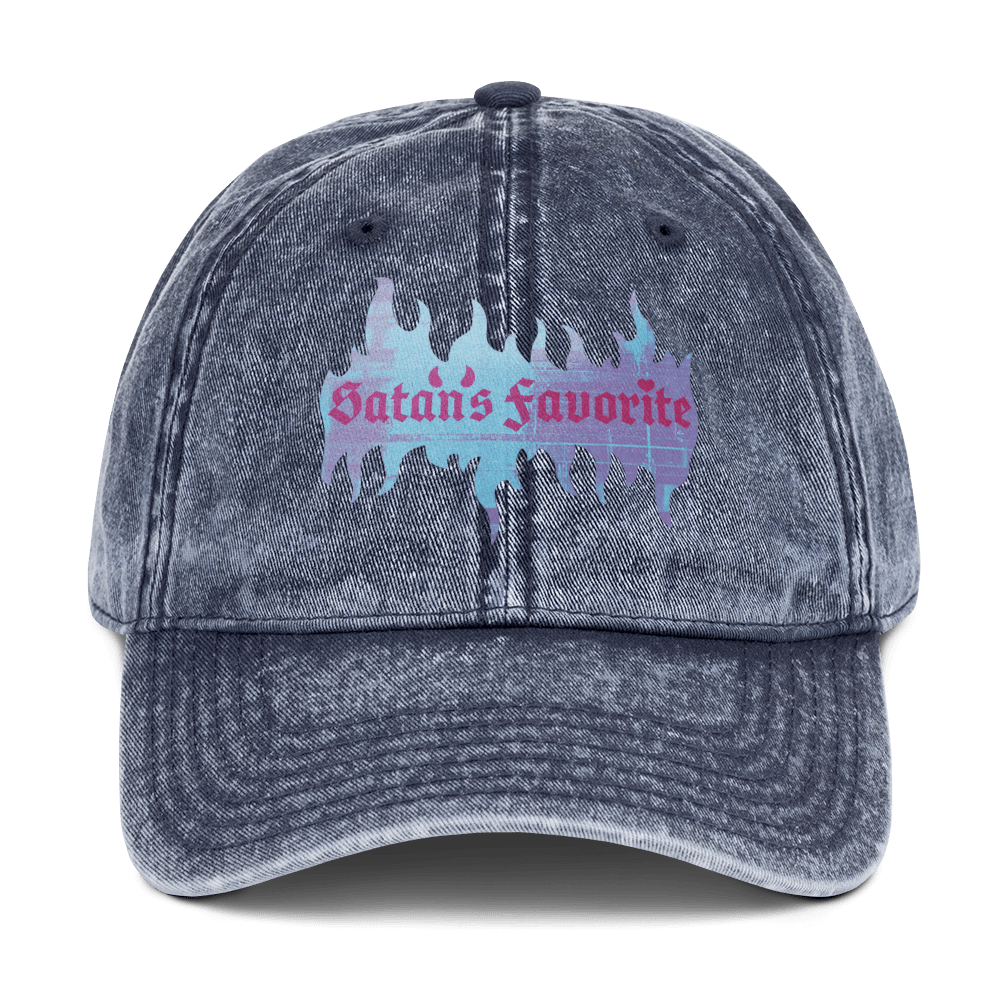 Satan's Favorite - Stonewashed Ball Cap - ballcap - baseball style hats - funny ballcaps - Numbskullz