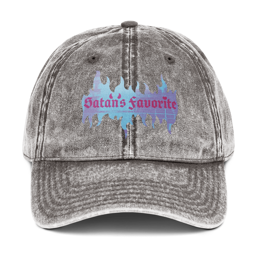 Satan's Favorite - Stonewashed Ball Cap - ballcap - baseball style hats - funny ballcaps - Numbskullz