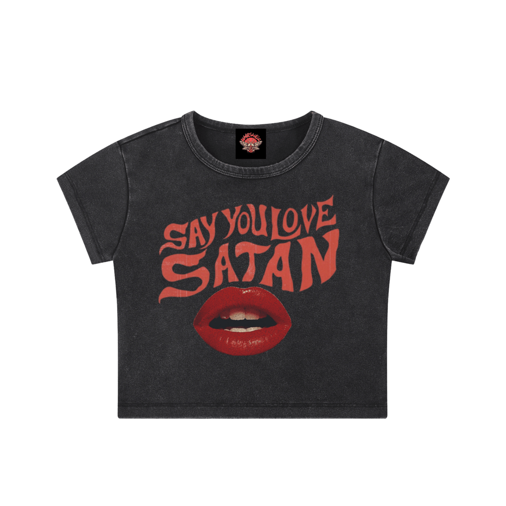 Say You Love Satan - Crop Top - cropped - Numbskullz - religious - Numbskullz