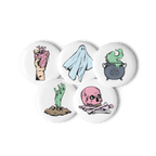 Scared Yet - Set of 5 Pin Buttons - accessories - buttons - decorative pins - Numbskullz