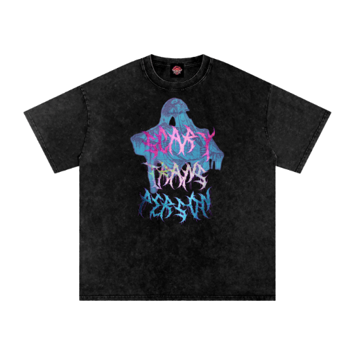 Scary Trans Person - Oversized T-Shirt-80s-humor-lgbtq-Numbskullz