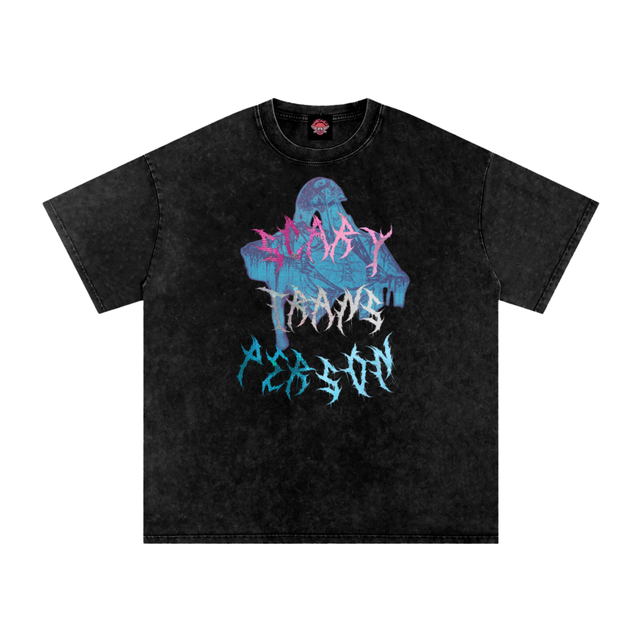 Scary Trans Person - Oversized T-Shirt - humor - lgbtq - men's shirts - NumbskullzKC