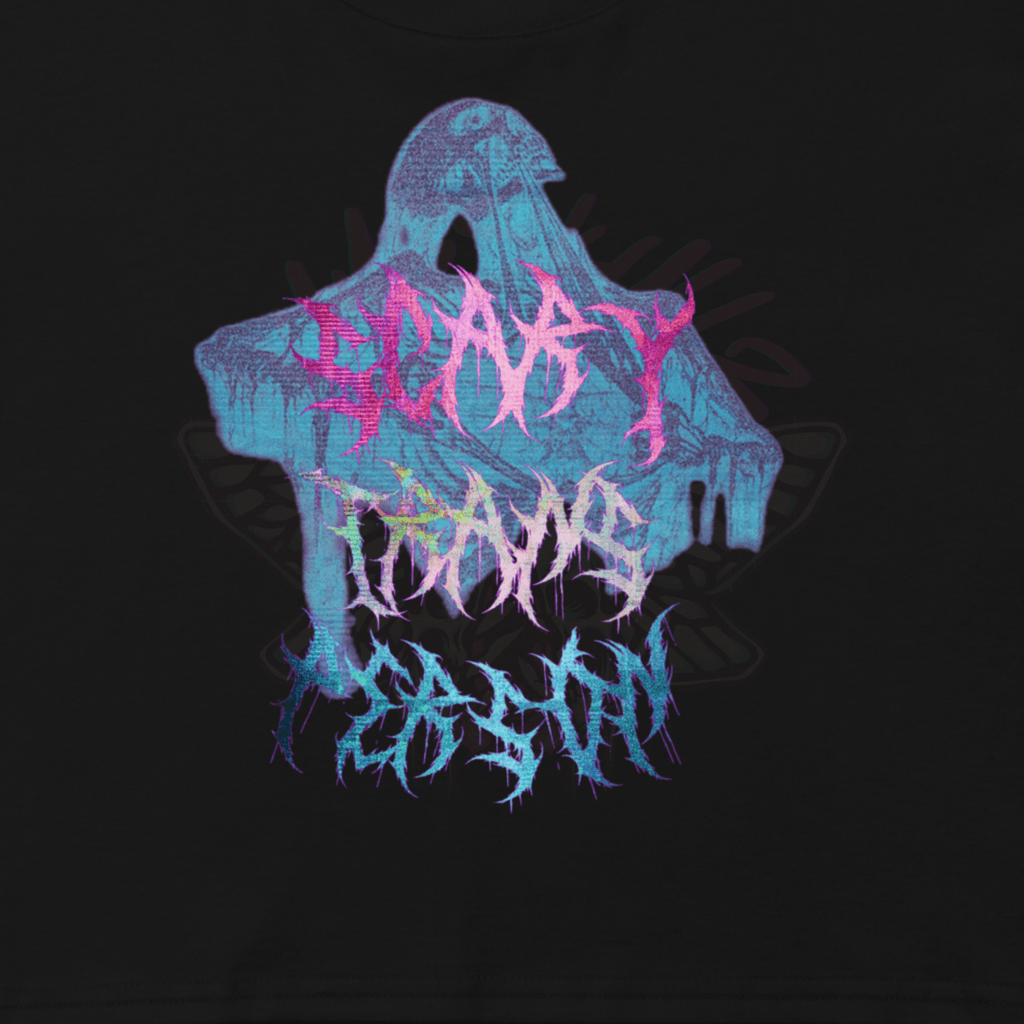 Scary Trans Person - Relaxed Fit Crop Top-cropped tee-glitchcore-lgbtq-NumbskullzKC