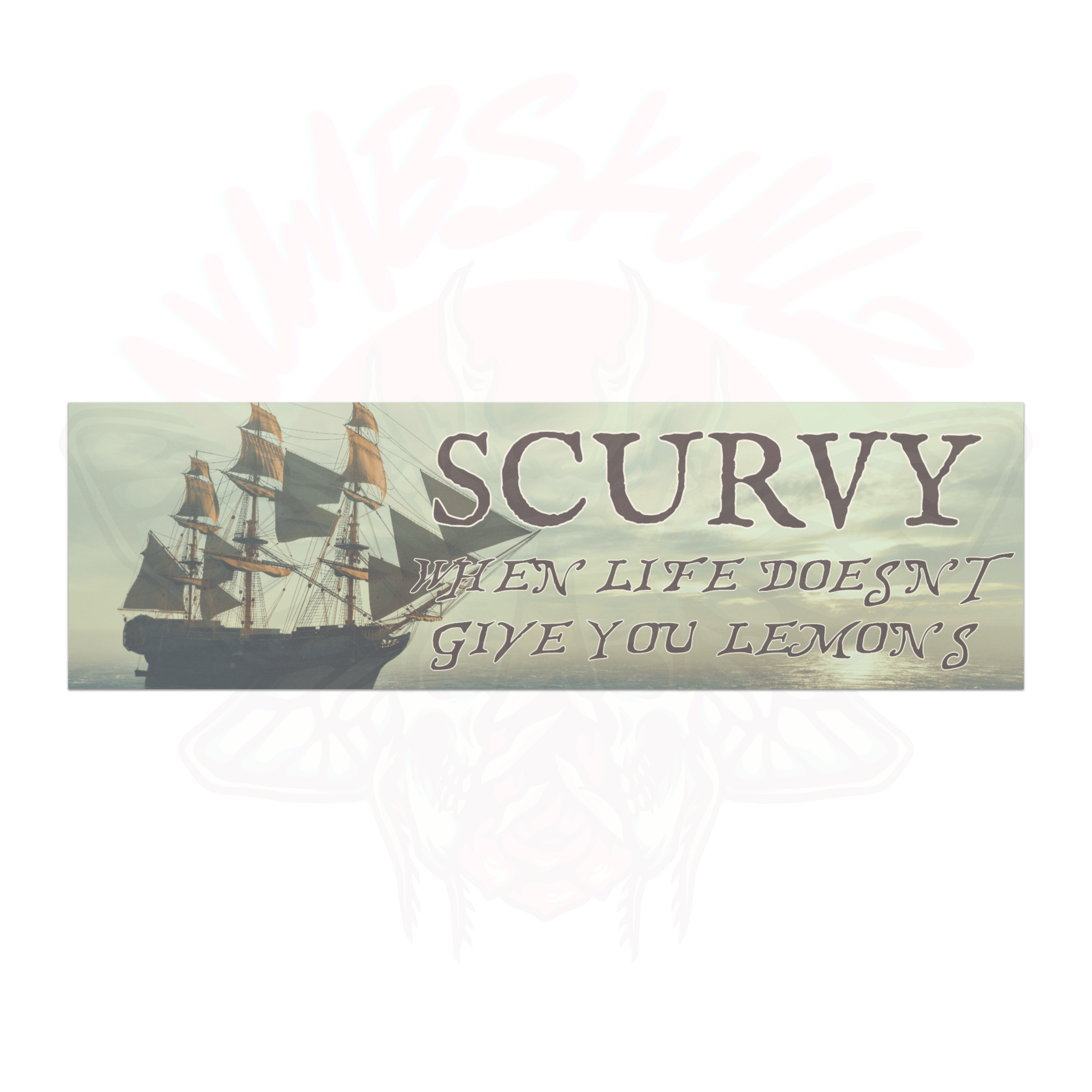 Scurvy - Car magnet-accessories-bumper magnets-car decor-Numbskullz