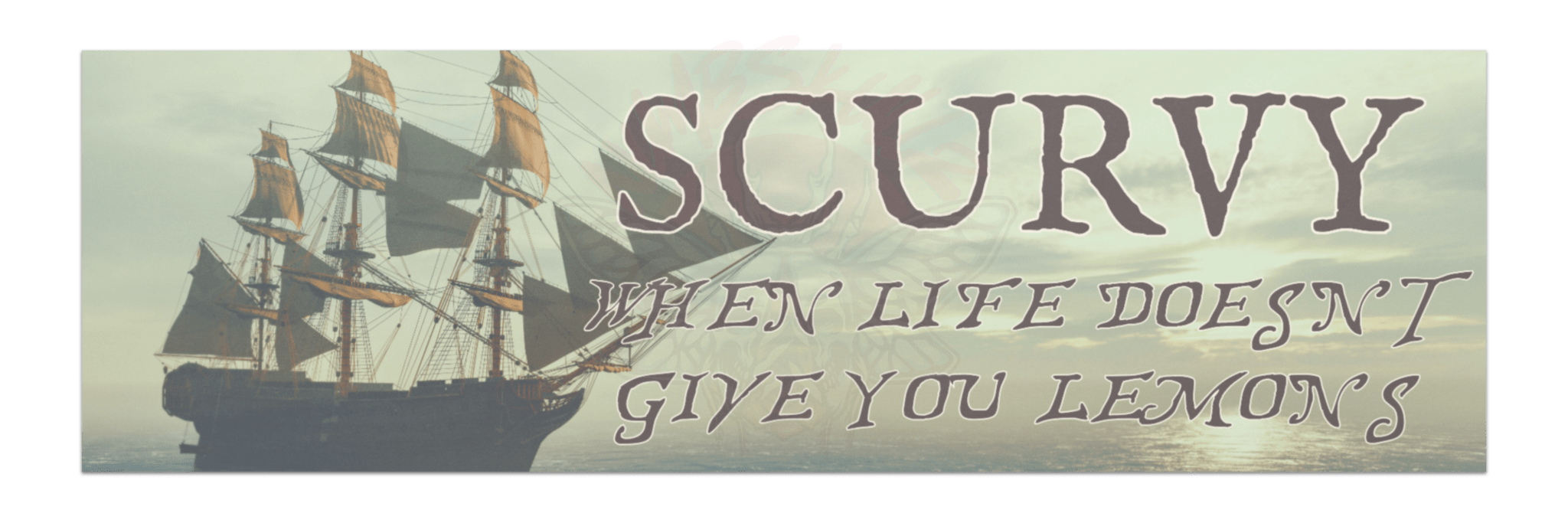 Scurvy - Car magnet - accessories - bumper magnets - car decor - Numbskullz
